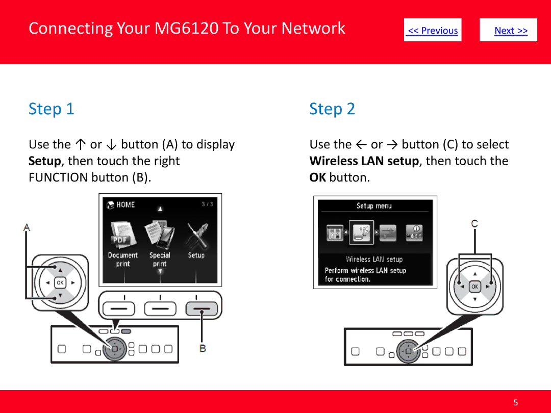 Canon manual Connecting Your MG6120 To Your Network 