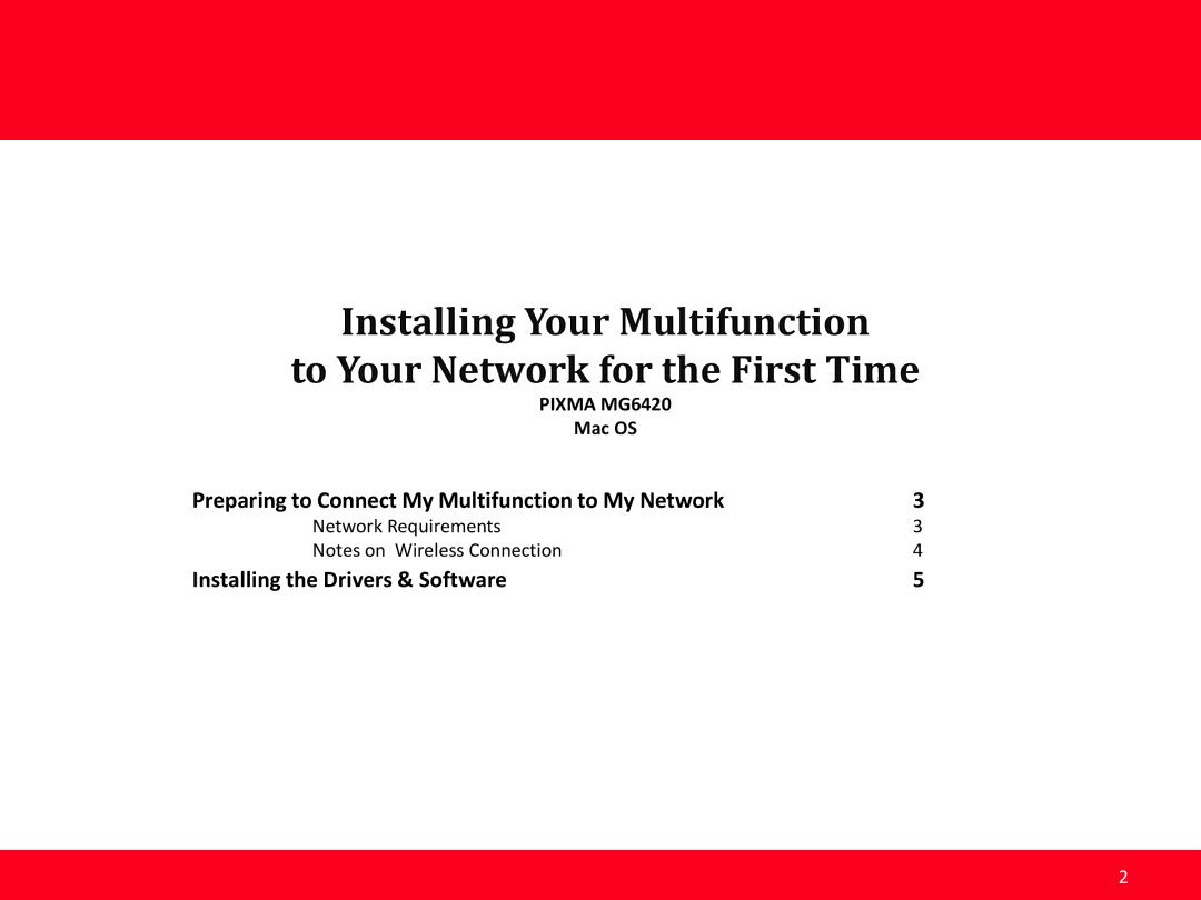 Canon MG6420 manual Preparing to Connect My Multifunction to My Network 