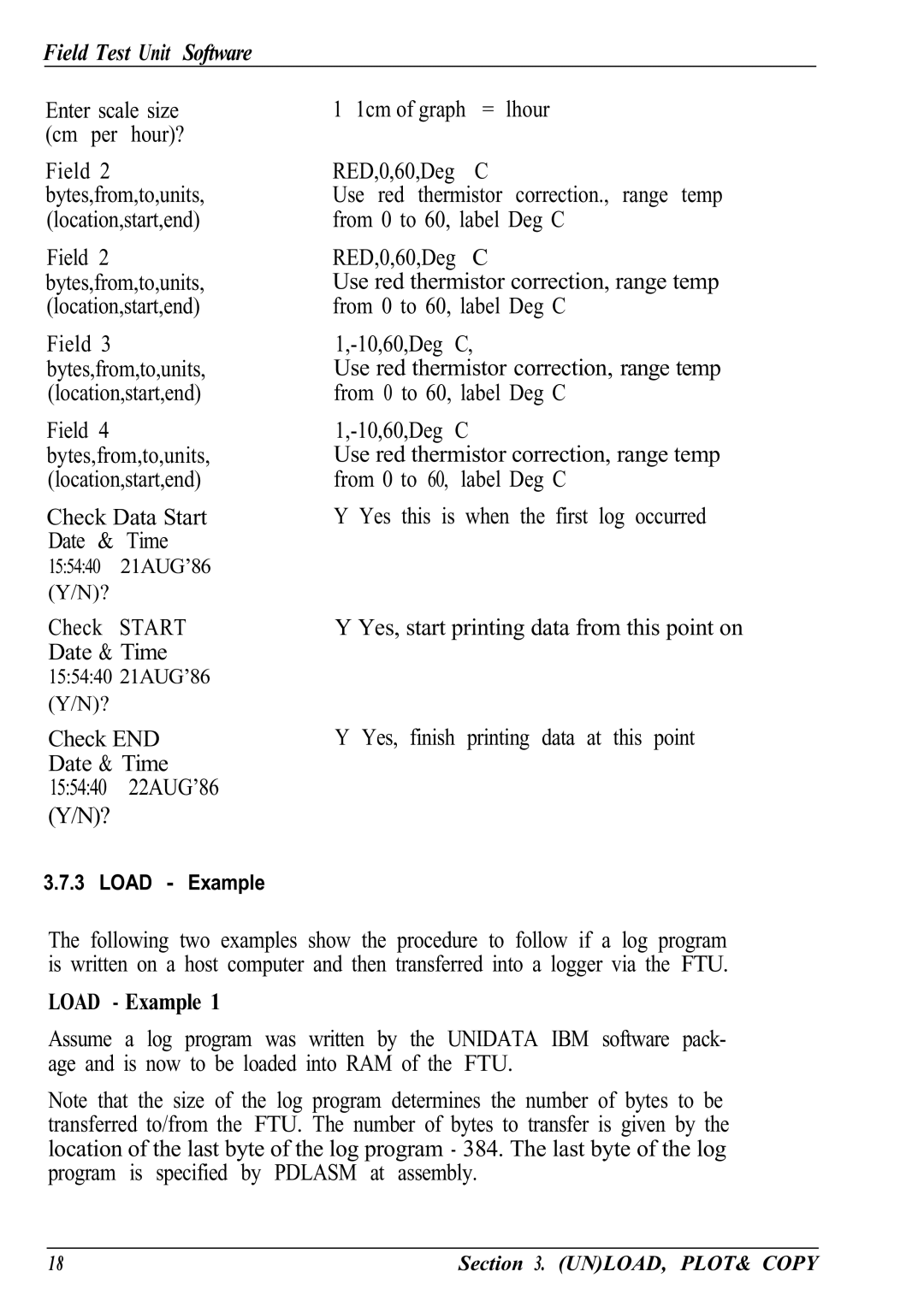 Canon Model 6401 B manual Load Example 