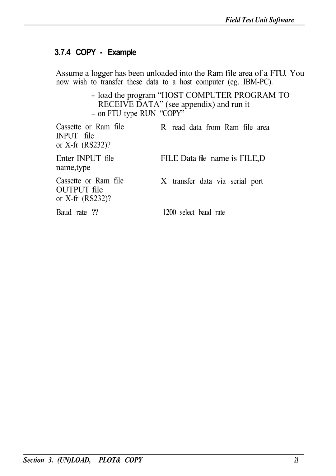 Canon Model 6401 B manual Copy Example, Input 