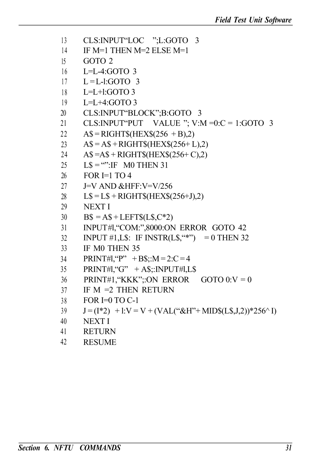 Canon Model 6401 B manual Clsinputloc Lgoto If M=1 then M=2 Else M=1 Goto, Clsinputblockbgoto Clsinputput, Next, If M0 then 