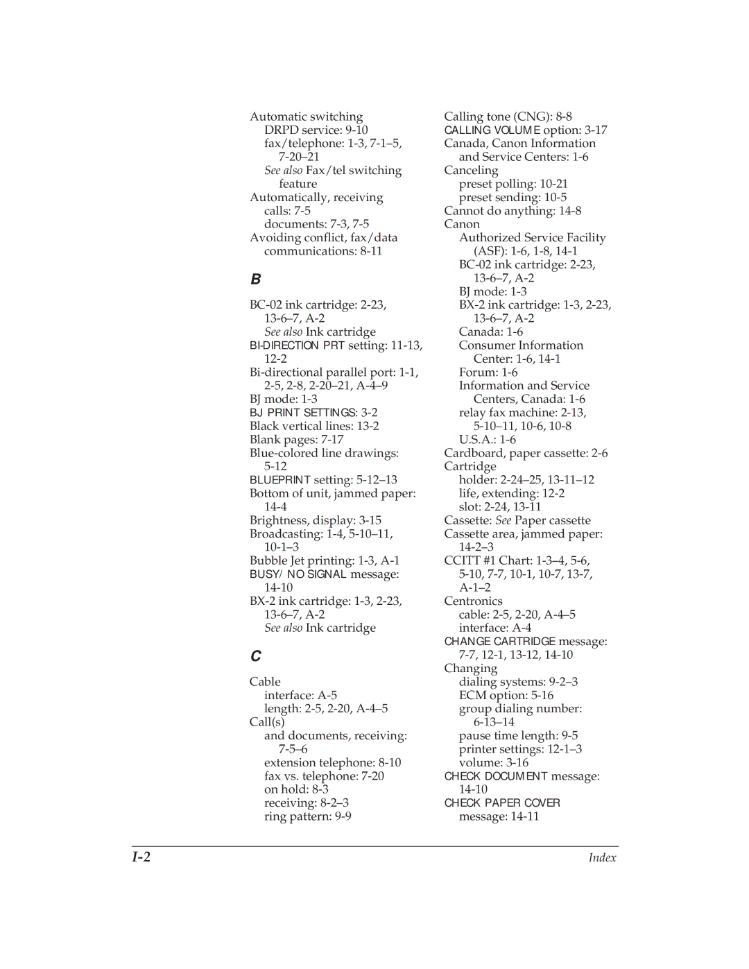 Canon MP 1000 manual Message 