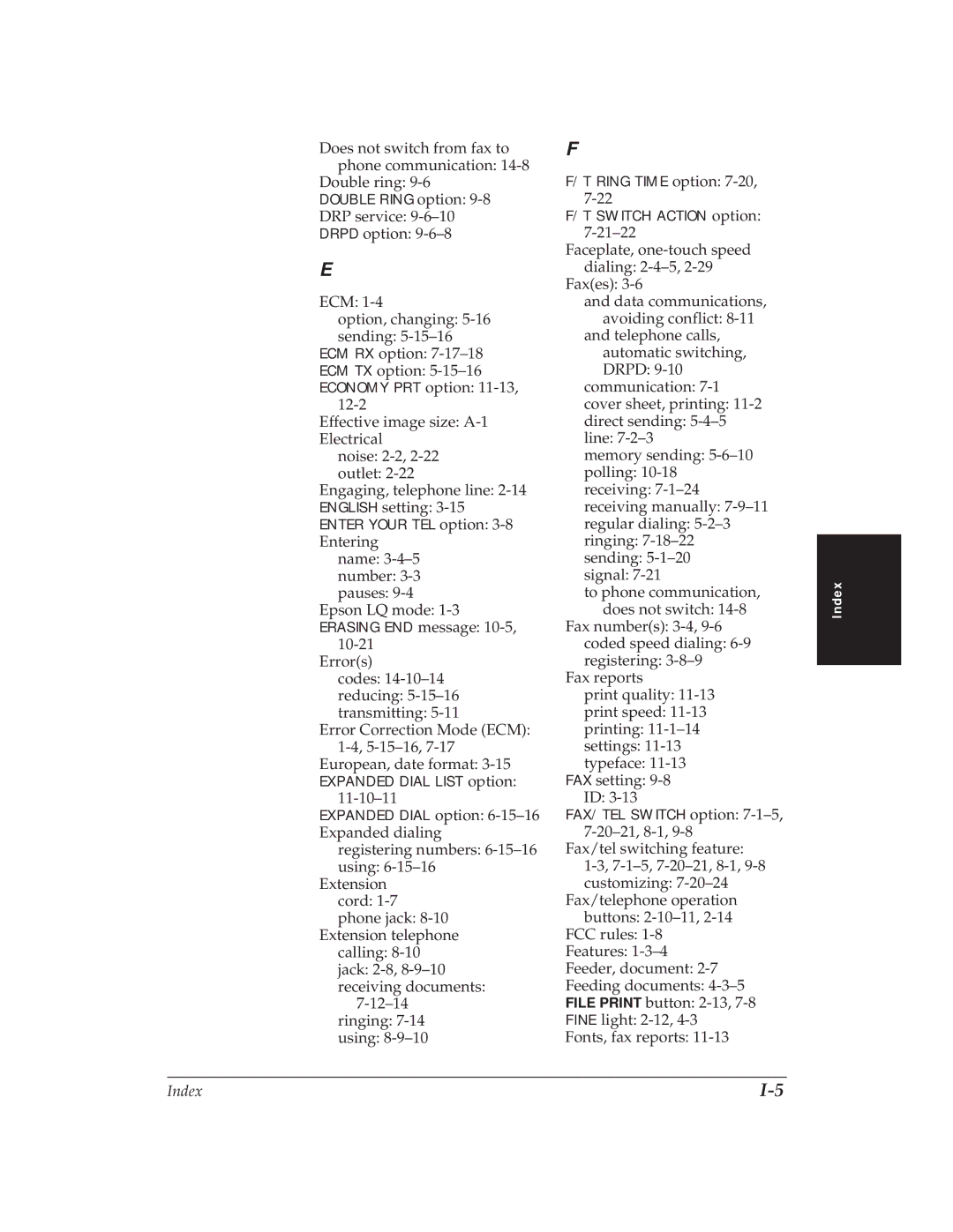 Canon MP 1000 manual Does not switch from fax to phone communication Double ring 