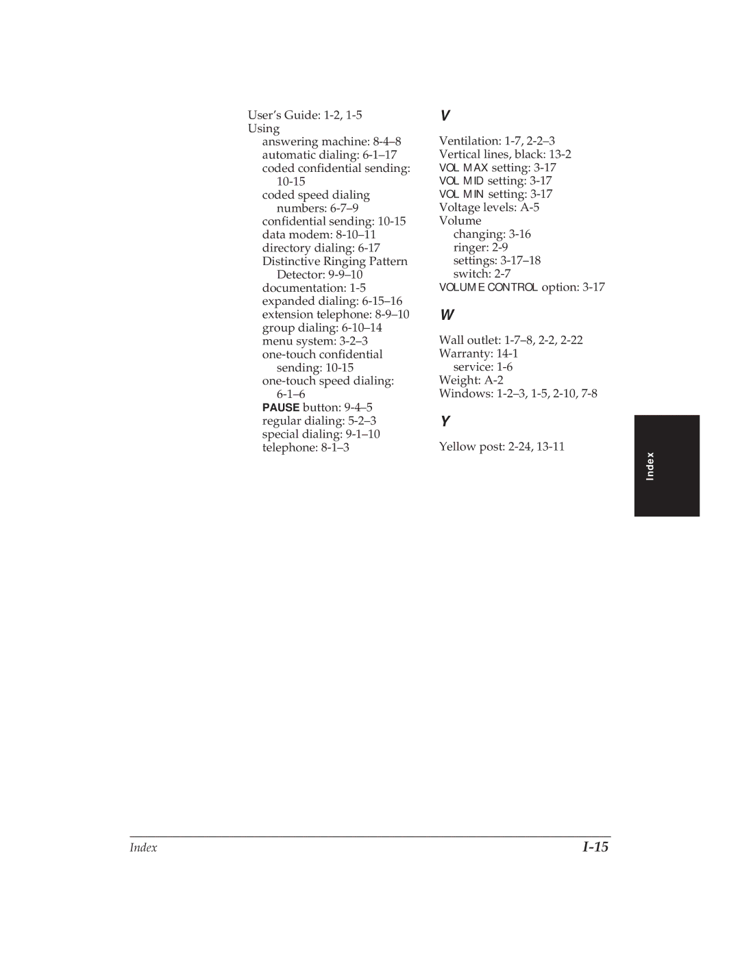 Canon MP 1000 manual Volume Control option 