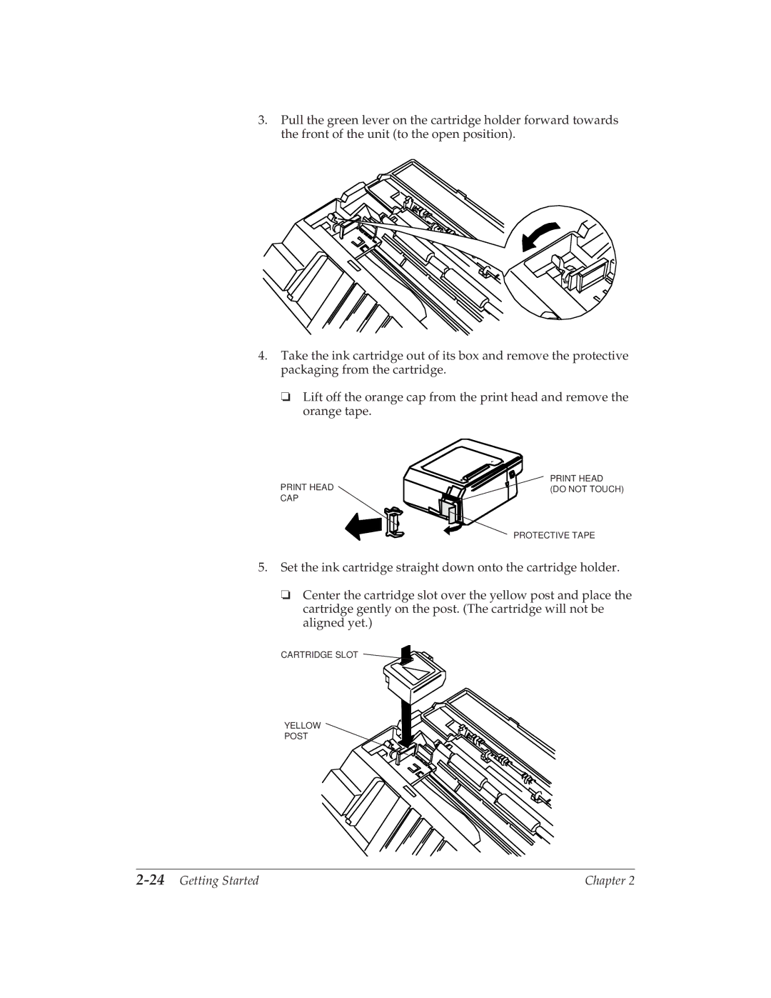 Canon MP 1000 manual 24Getting Started 