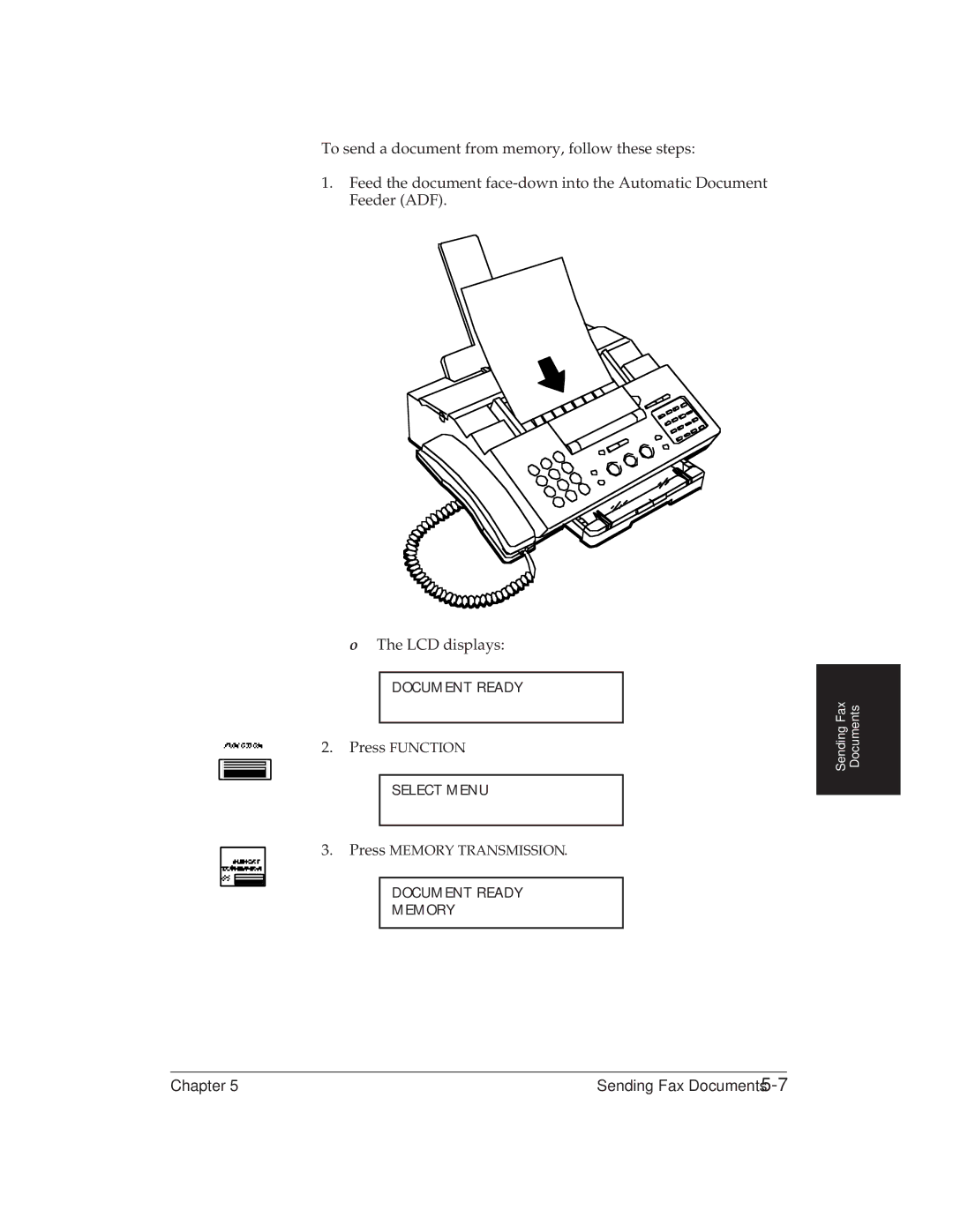 Canon MP 1000 manual Press Memory Transmission 