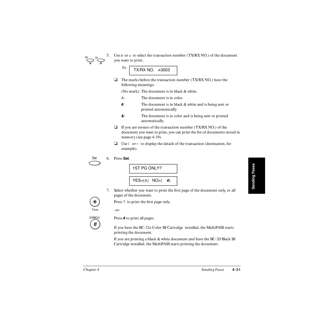 Canon MP-C545 user manual 1ST PG ONLY? 