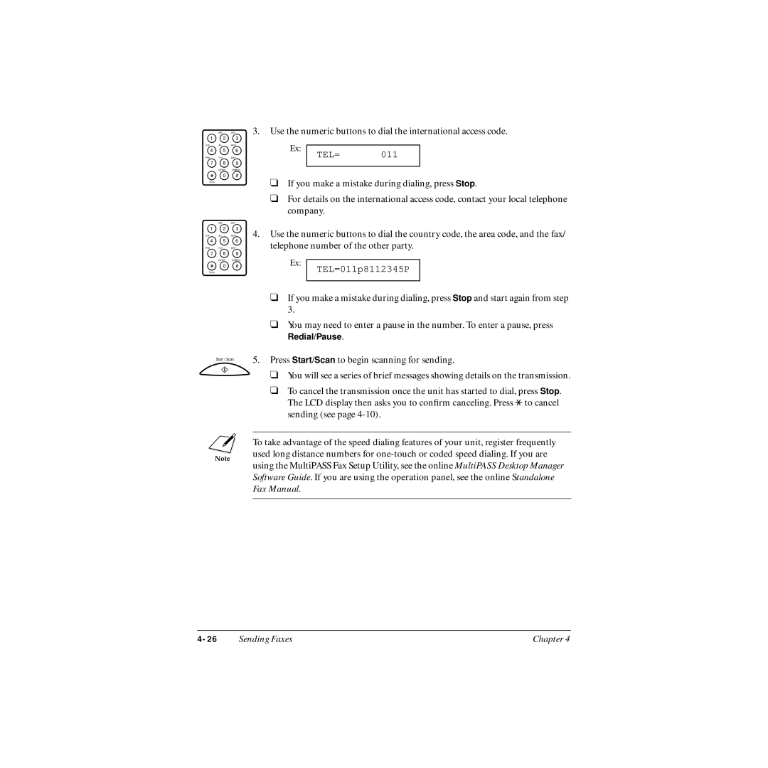 Canon MP-C545 user manual TEL=011p8112345P 