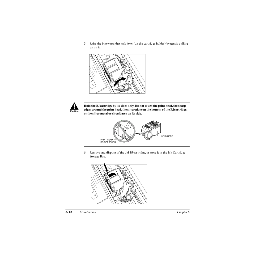 Canon MP-C545 user manual Print Head do not Touch 