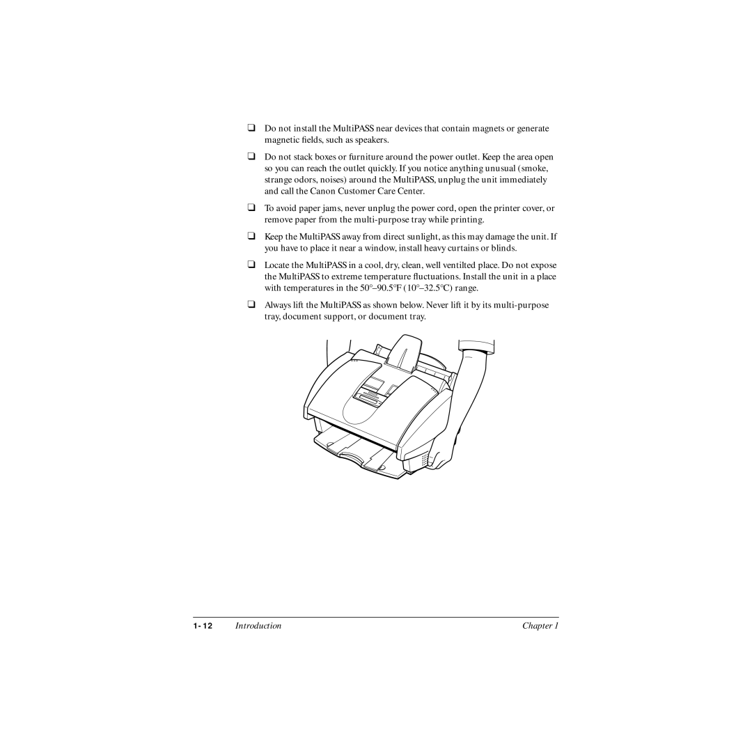 Canon MP-C545 user manual Introduction 