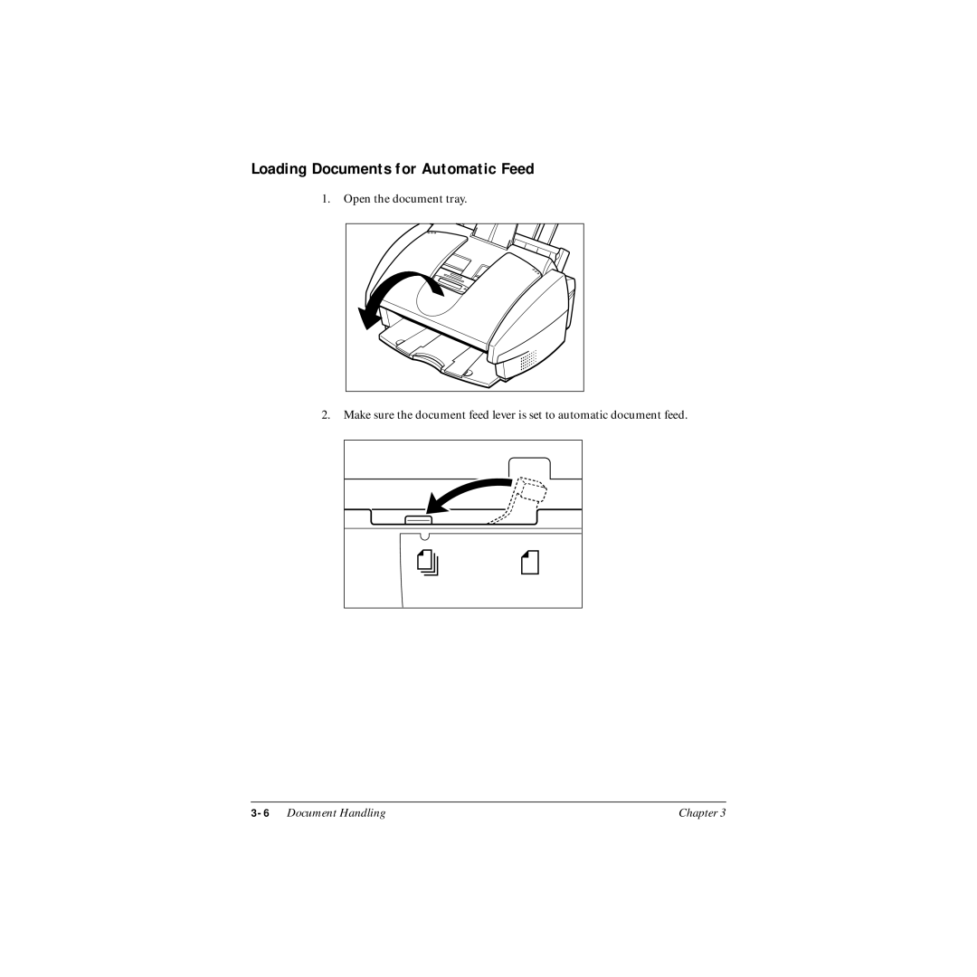 Canon MP-C545 user manual Loading Documents for Automatic Feed, 6Document Handling 