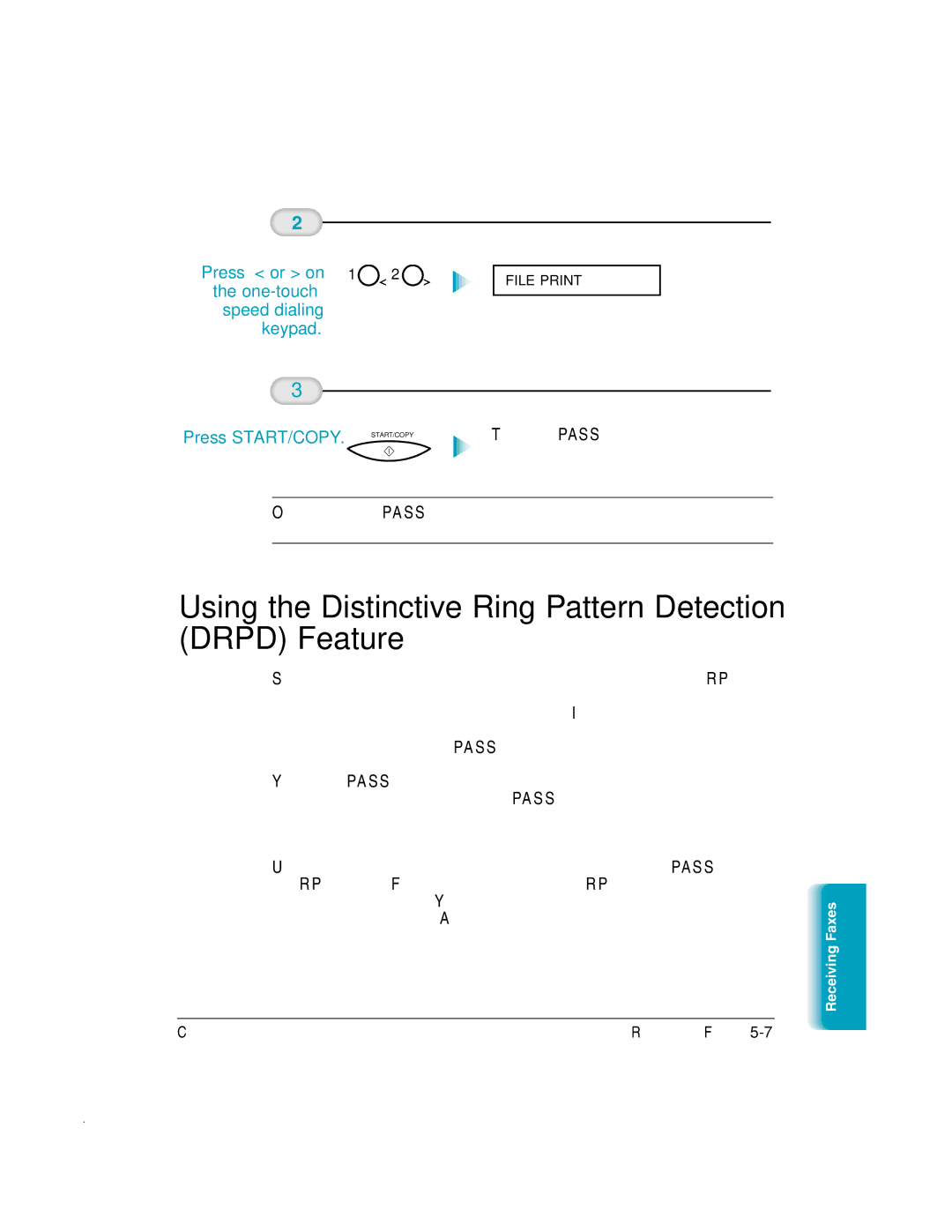 Canon MP-C635 user manual Using the Distinctive Ring Pattern Detection Drpd Feature, Press or on 