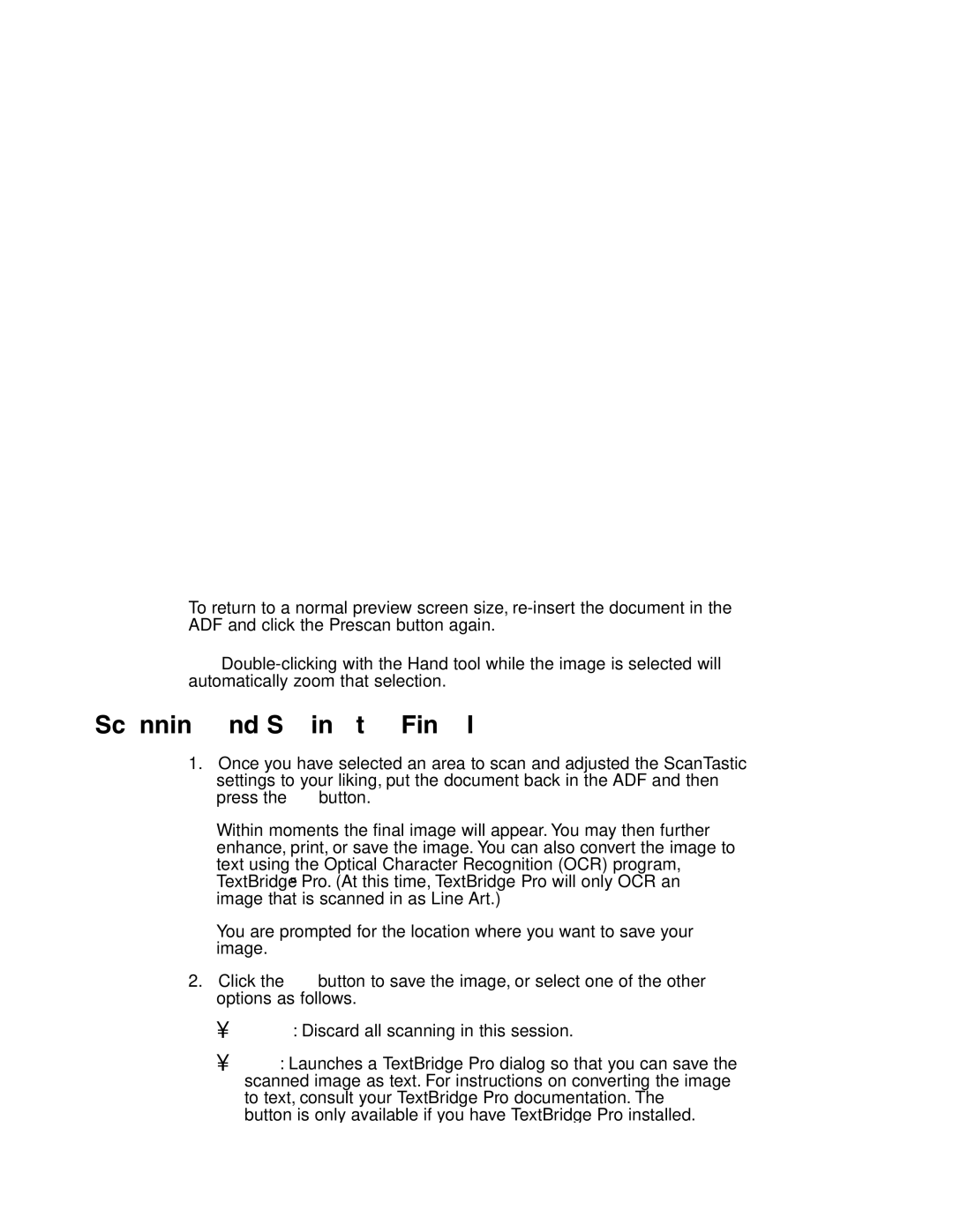 Canon MP-C635 user manual Scanning and Saving the Final Image 