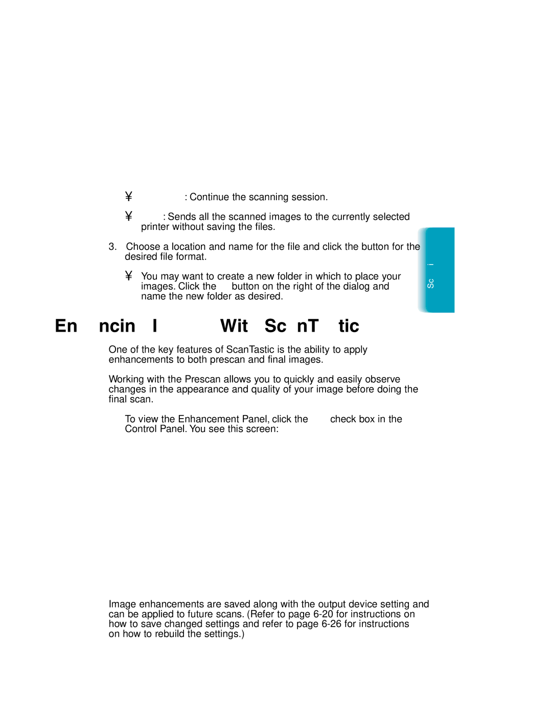 Canon MP-C635 user manual Enhancing Images With ScanTastic 