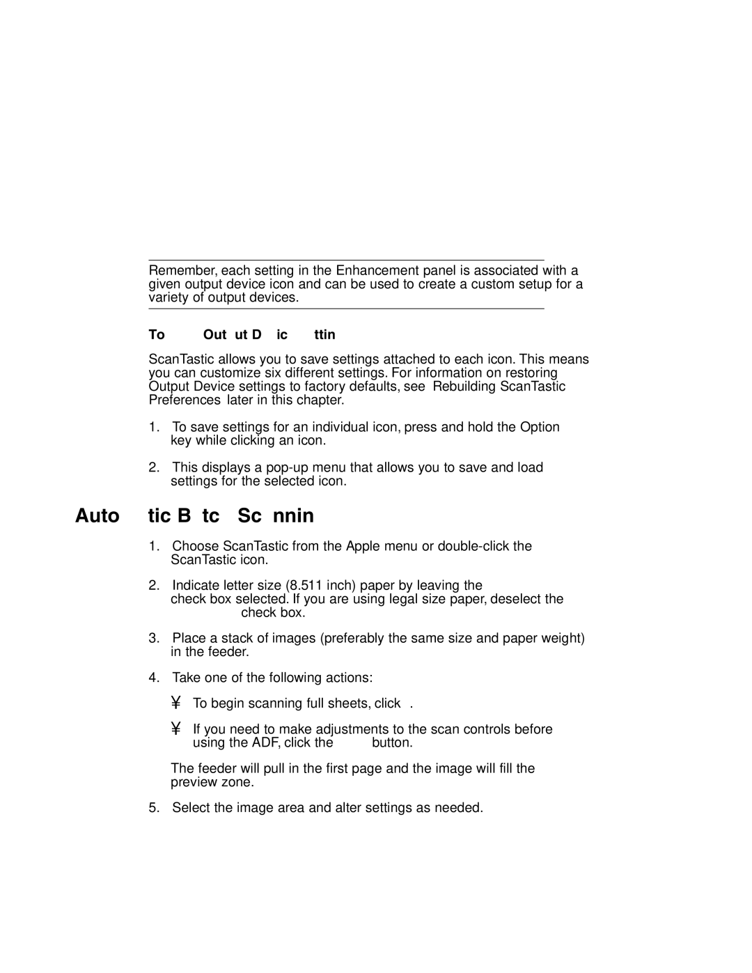 Canon MP-C635 user manual Automatic Batch Scanning, To save Output Device settings 