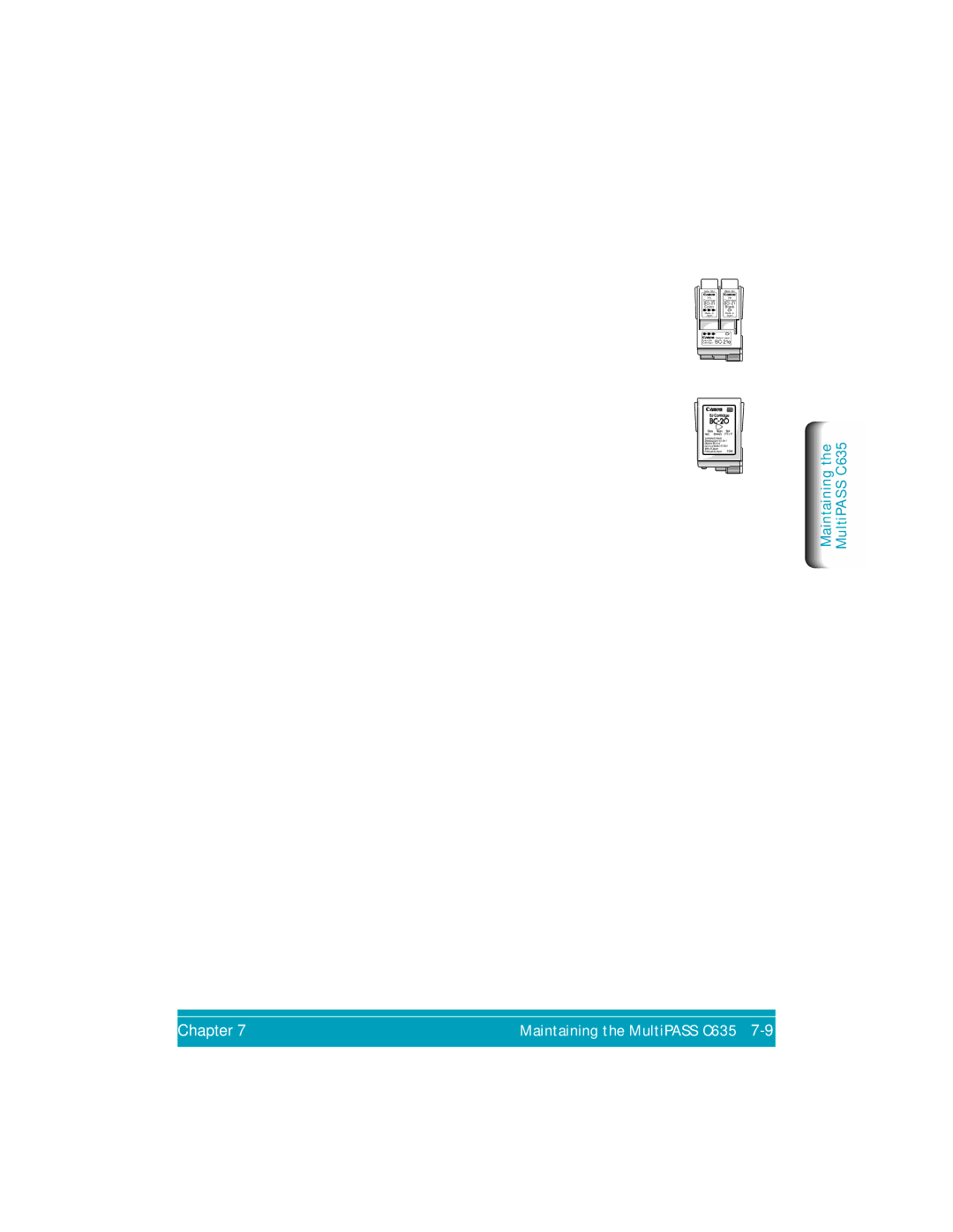 Canon MP-C635 user manual BJ Cartridge Guidelines, BJ Cartridge and BJ Tank Maintenance, BC-21e Color BJ Cartridge 