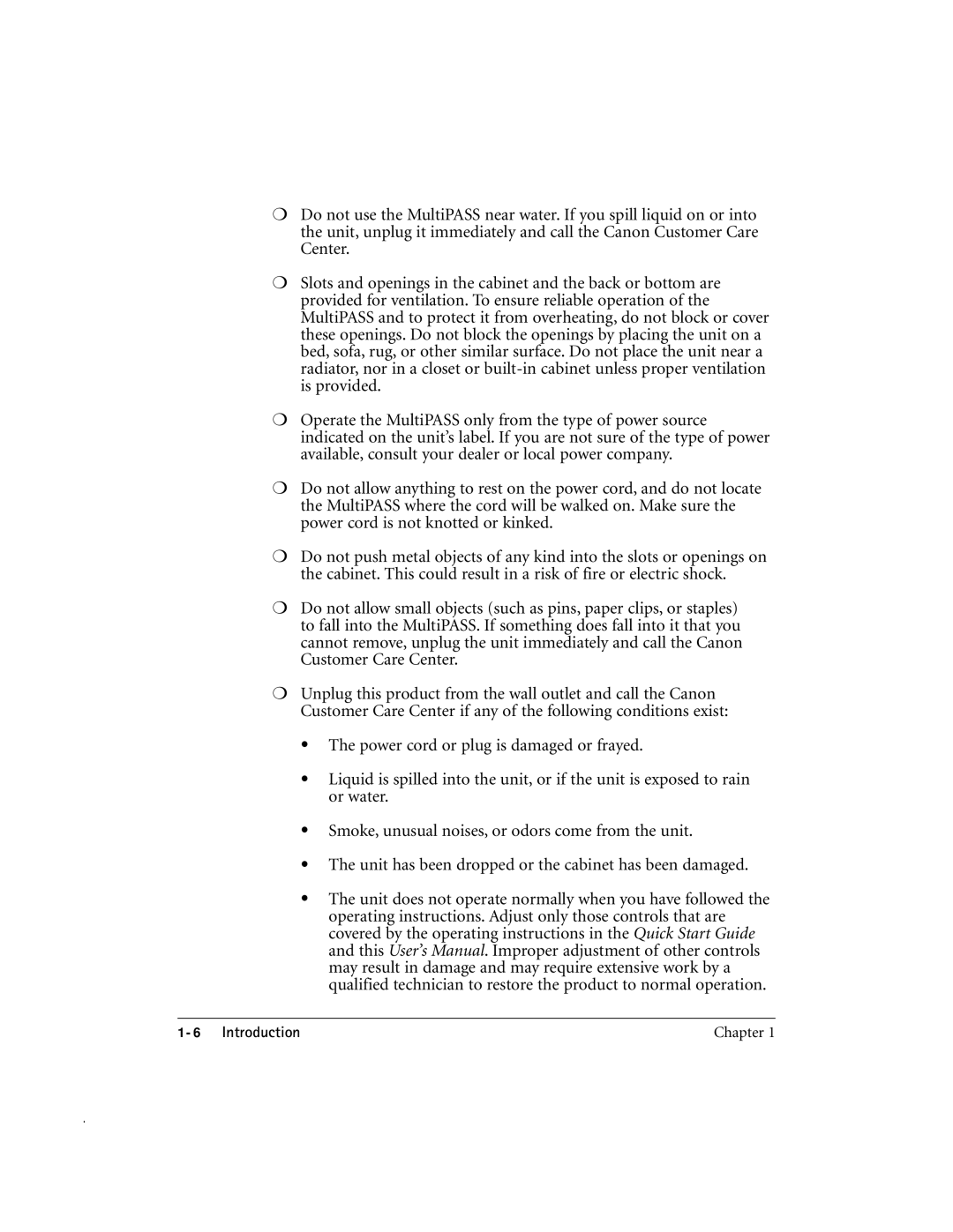 Canon MP-C635 user manual Introduction 