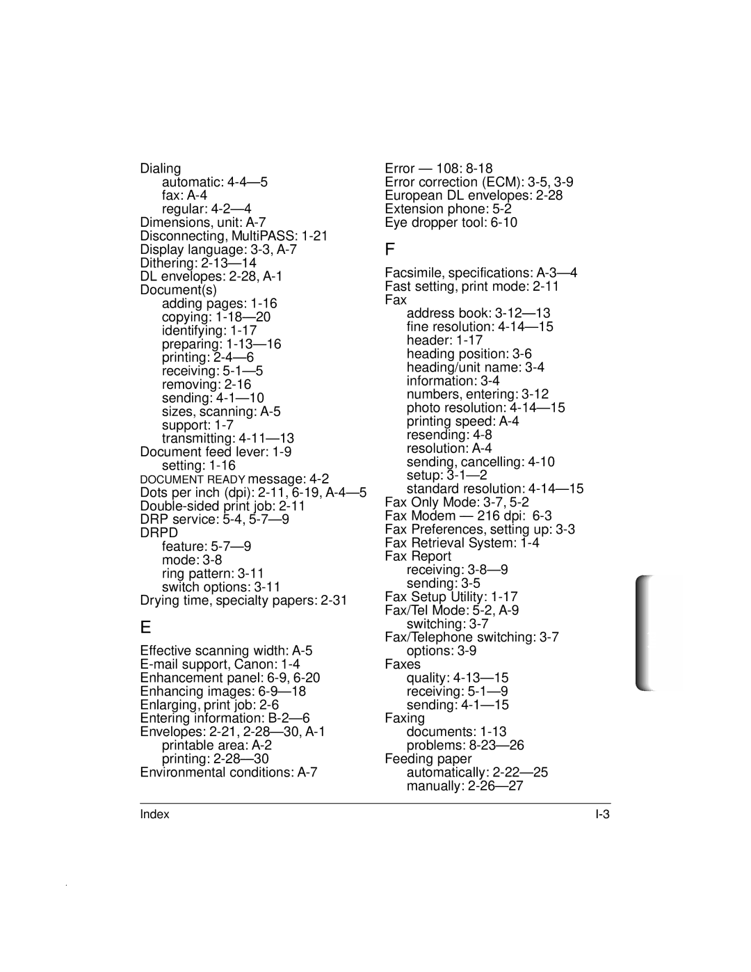 Canon MP-C635 user manual Drpd 