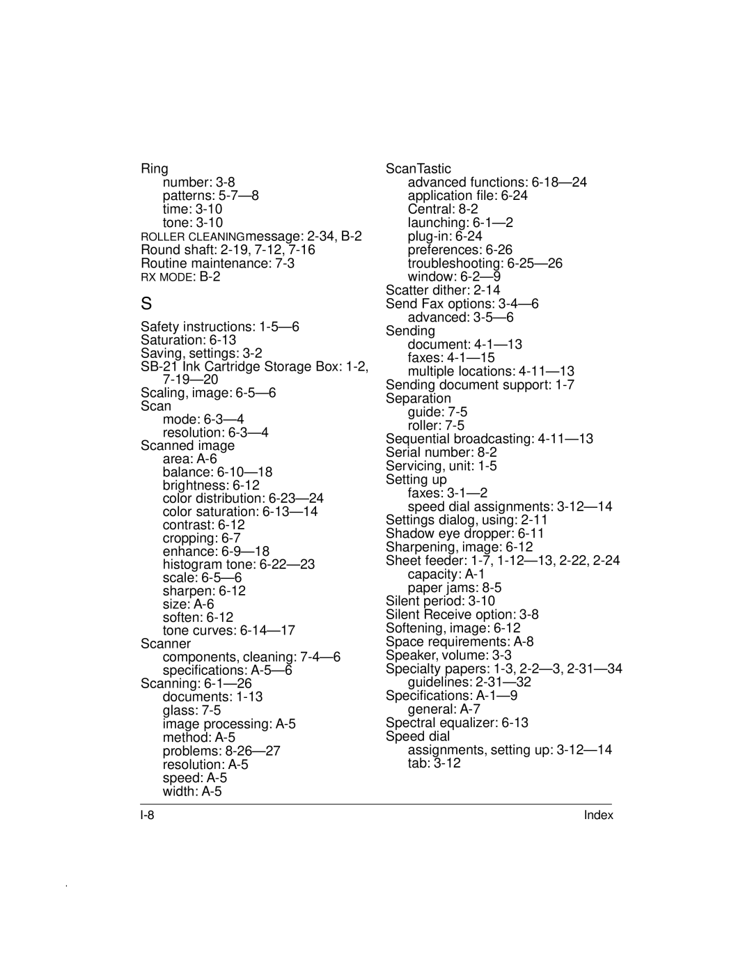 Canon MP-C635 user manual RX Mode B-2 