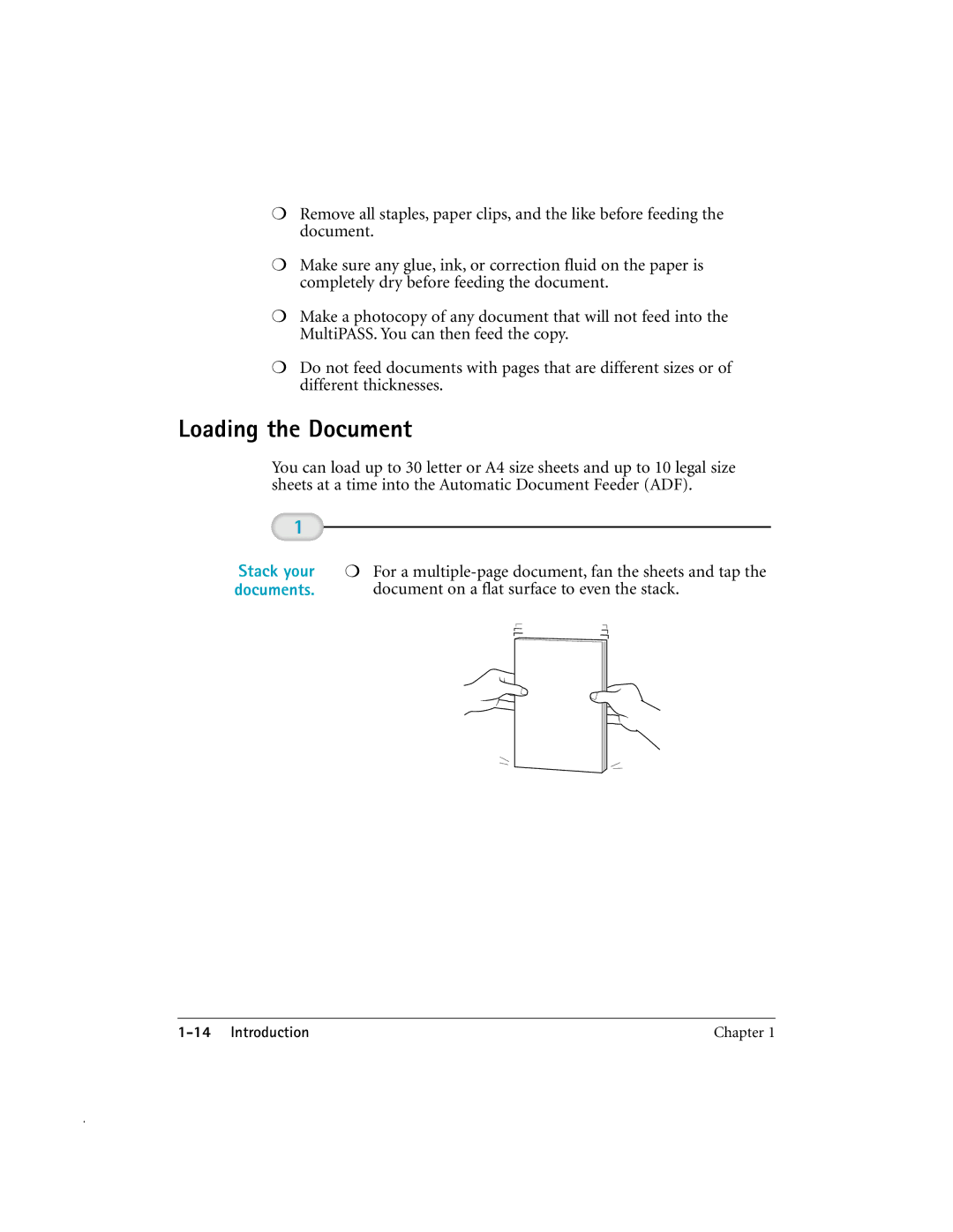 Canon MP-C635 user manual Loading the Document 