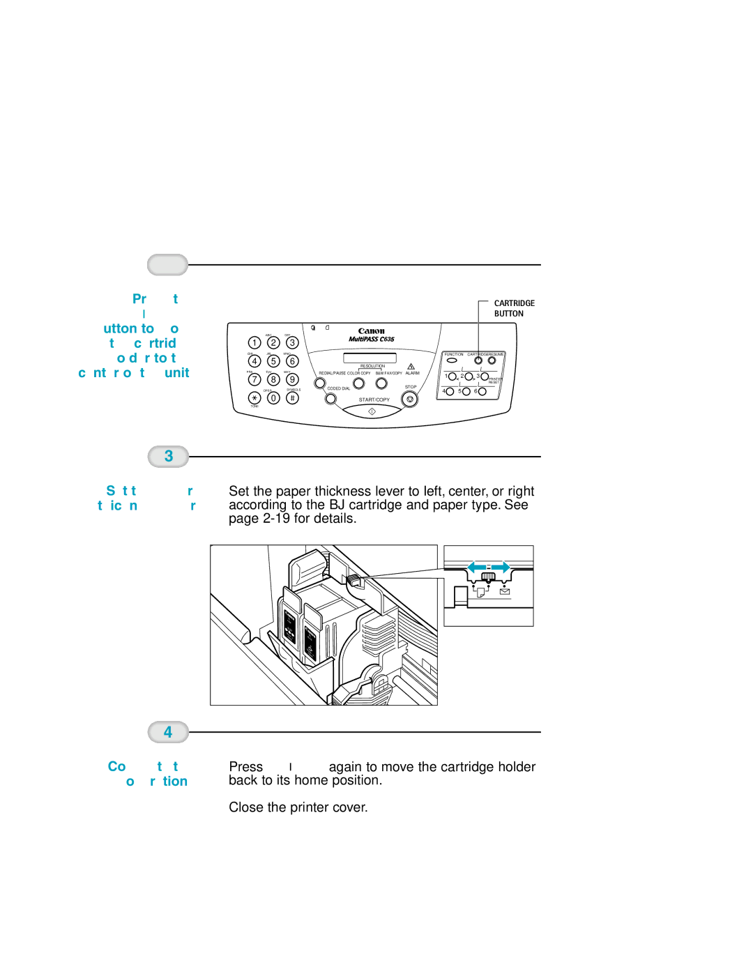 Canon MP-C635 user manual Cartridge 