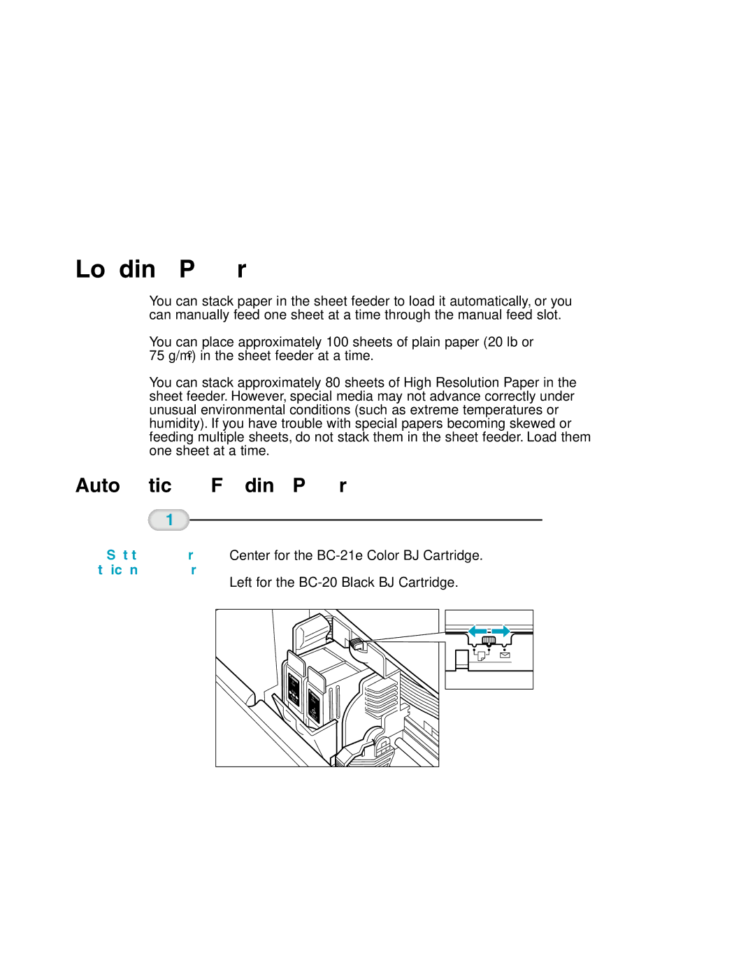 Canon MP-C635 user manual Loading Paper, Automatically Feeding Paper 