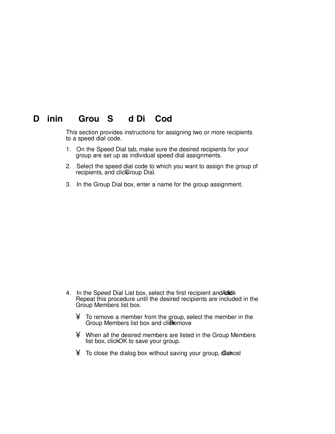 Canon MP-C635 user manual Defining a Group Speed Dial Code 