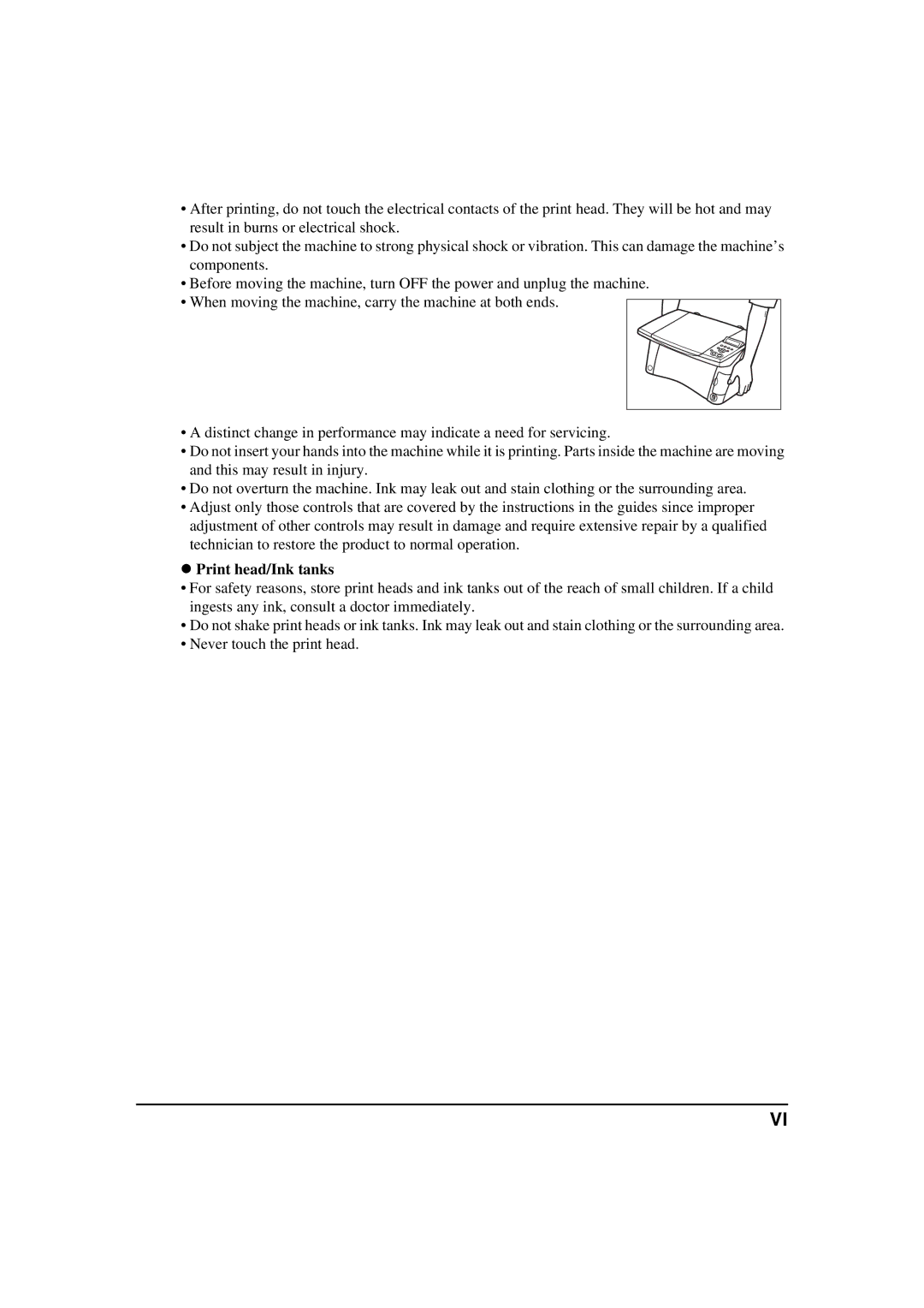 Canon MP360, MP370 manual Print head/Ink tanks 