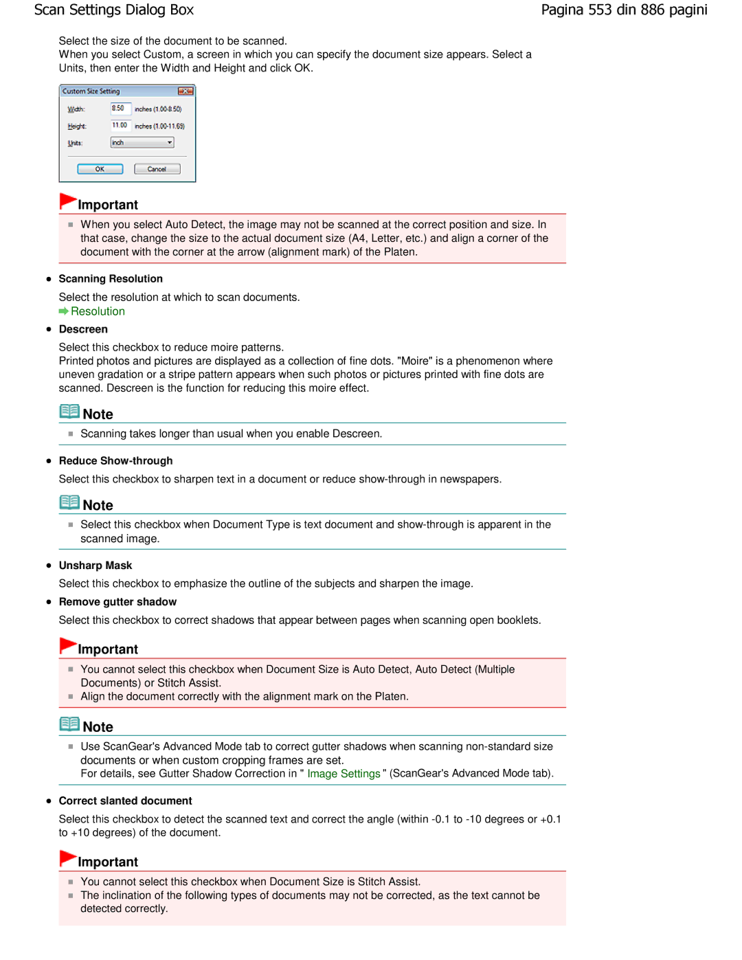 Canon MP550 manual Resolution 