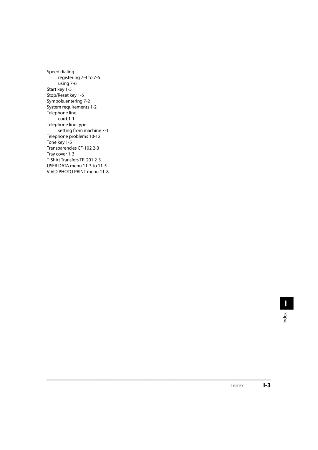 Canon MP700, MP730 manual Index 