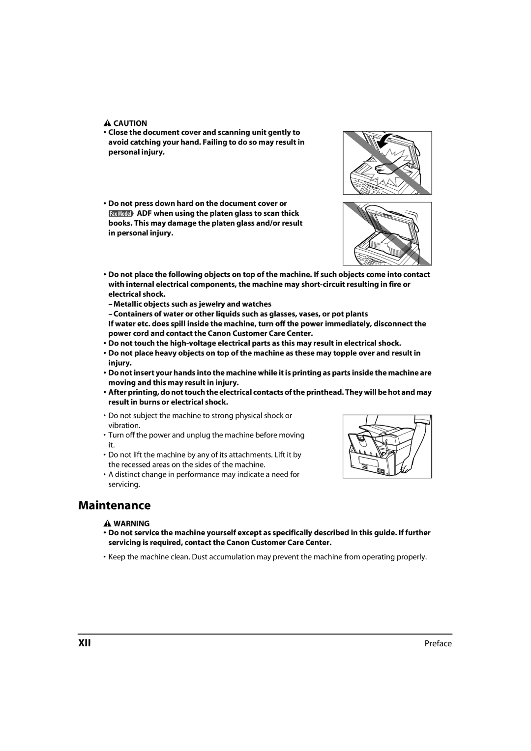 Canon MP730, MP700 manual Maintenance 