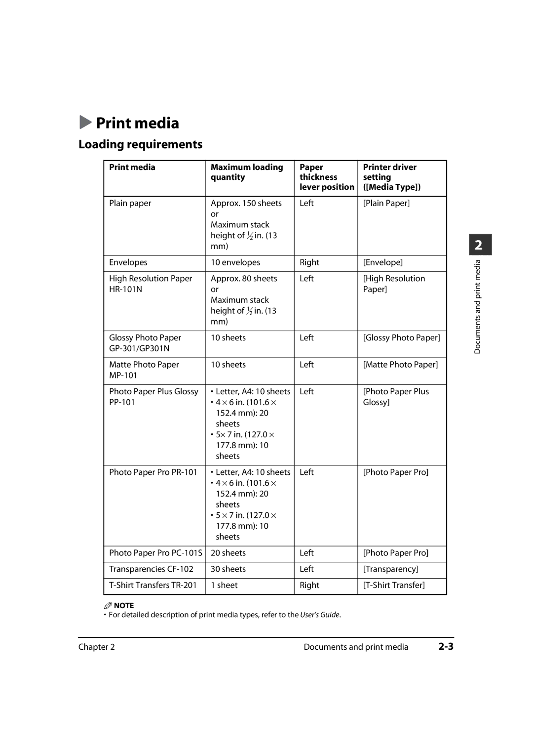 Canon MP700, MP730 manual Print media, Loading requirements 