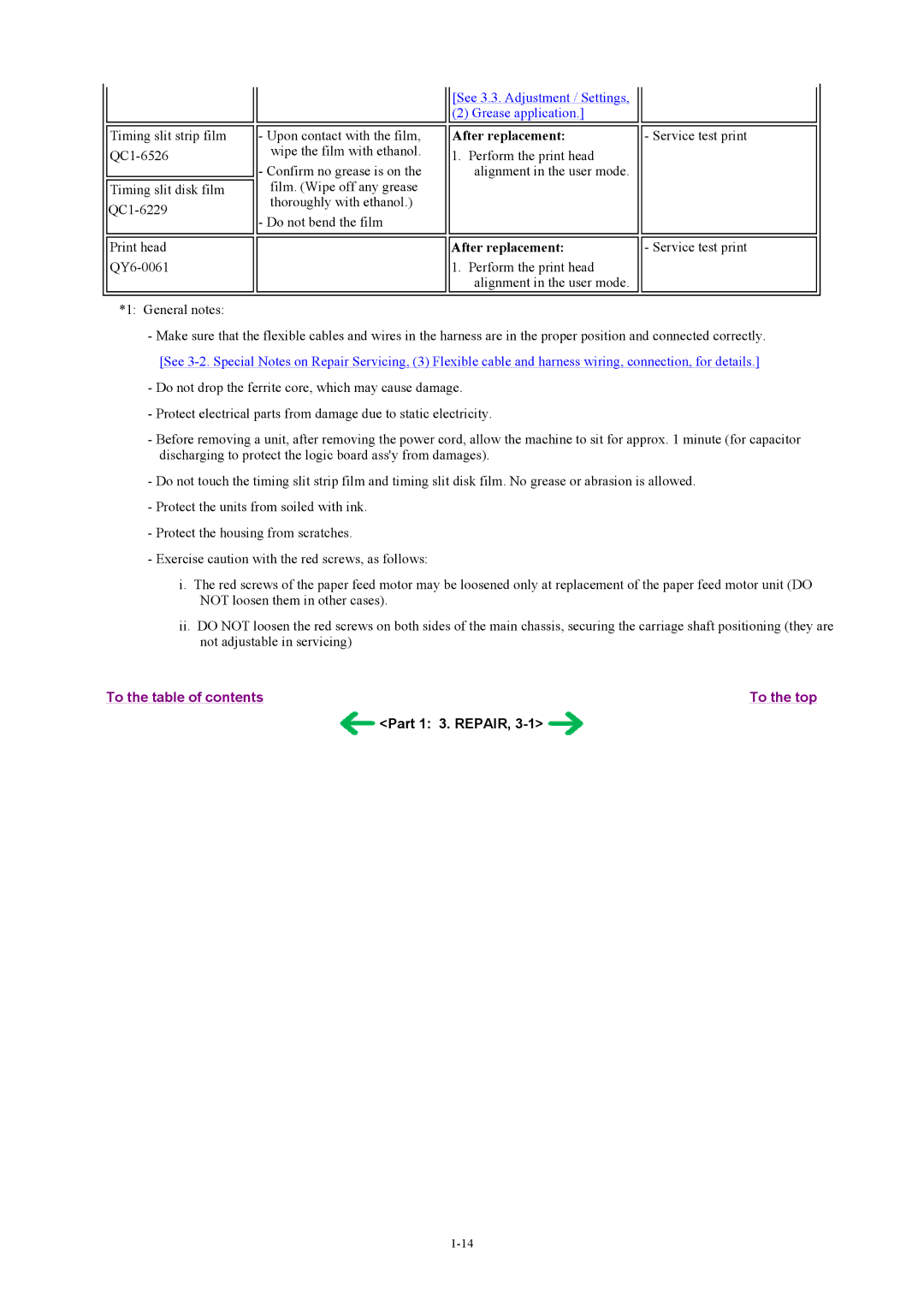 Canon MP800 manual Part 1 3. Repair 