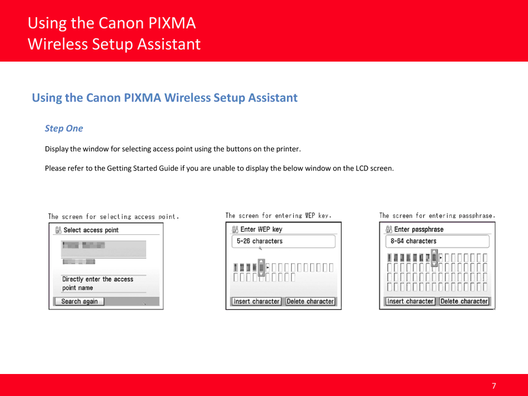 Canon MP560, MP990, MX640 manual Using the Canon Pixma Wireless Setup Assistant 