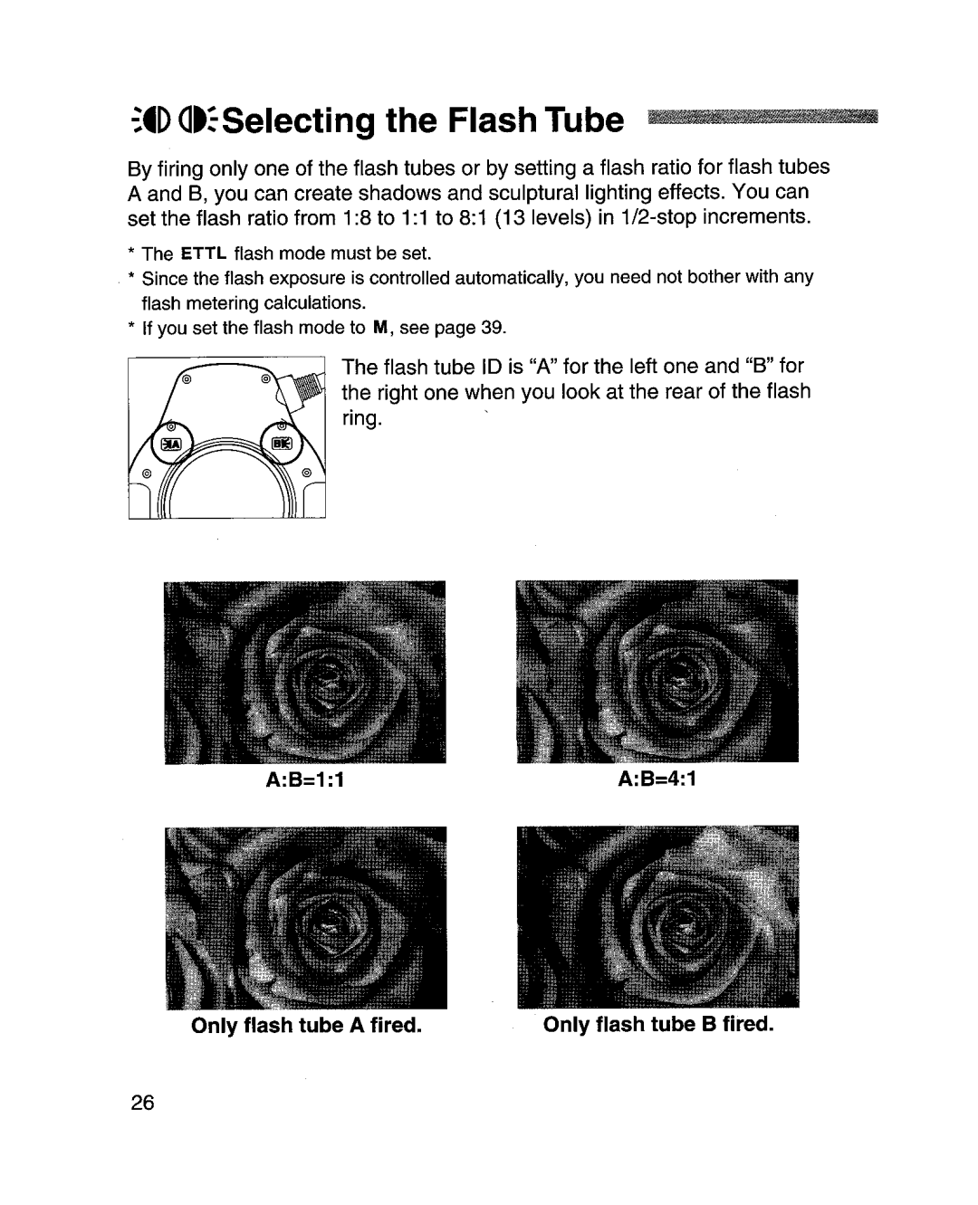 Canon MR-14EXl manual ~~D atSelecting the Flash Tube IfIItHlni. nnmllOmil! i Iin 