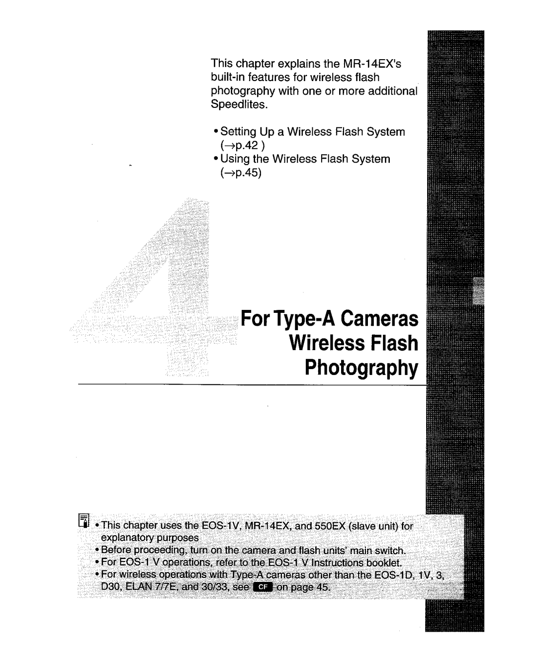 Canon MR-14EXl manual For Type-A Cameras 