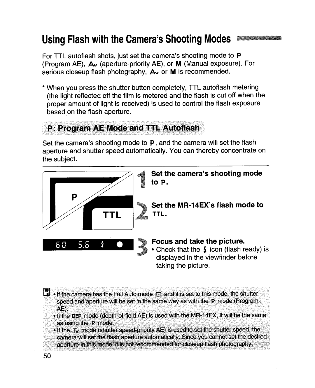 Canon MR-14EXl manual 60 5.6 ~ 