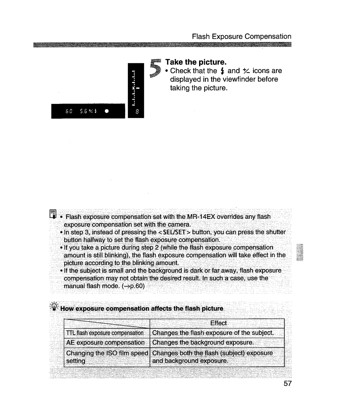 Canon MR-14EXl manual 50 5.5 ~ ~ 