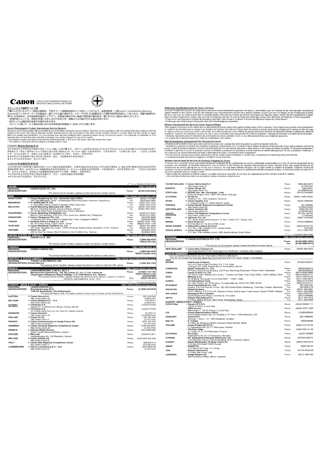 Canon MR-14EXl manual NiffltJli,iXiiii.A.i.i·$t164.ii 