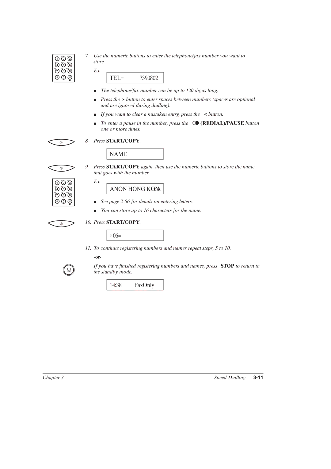 Canon MultiPASSTM C50 manual Tel=, Anon Hong Konga 