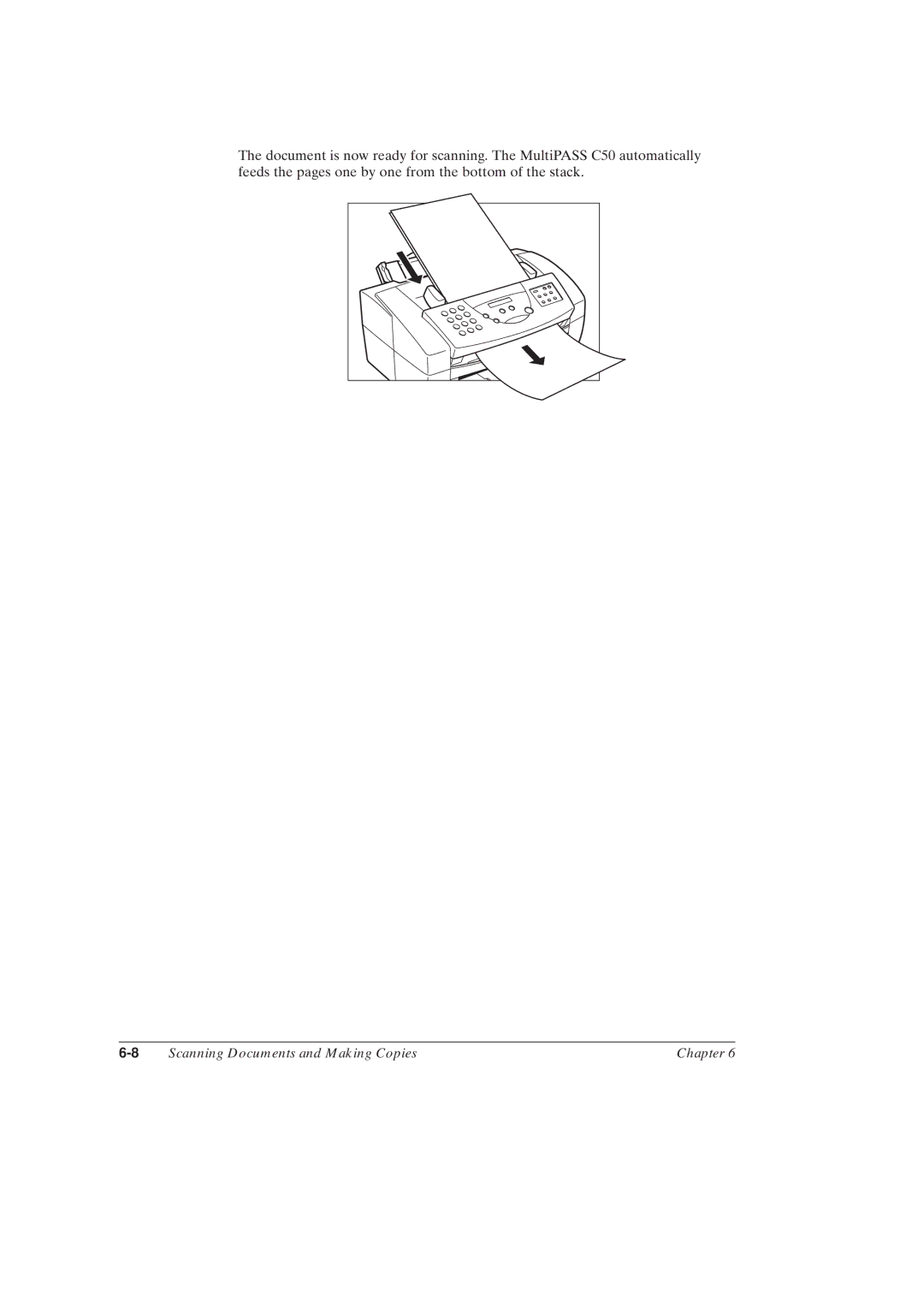 Canon MultiPASSTM C50 manual Scanning Documents and Making Copies Chapter 