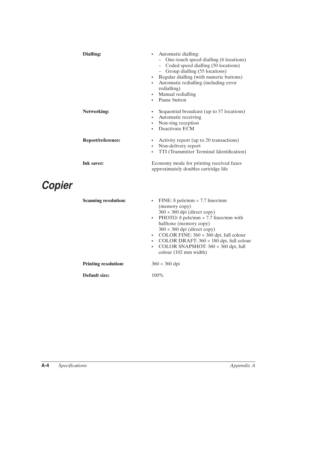 Canon MultiPASSTM C50 manual Copier 