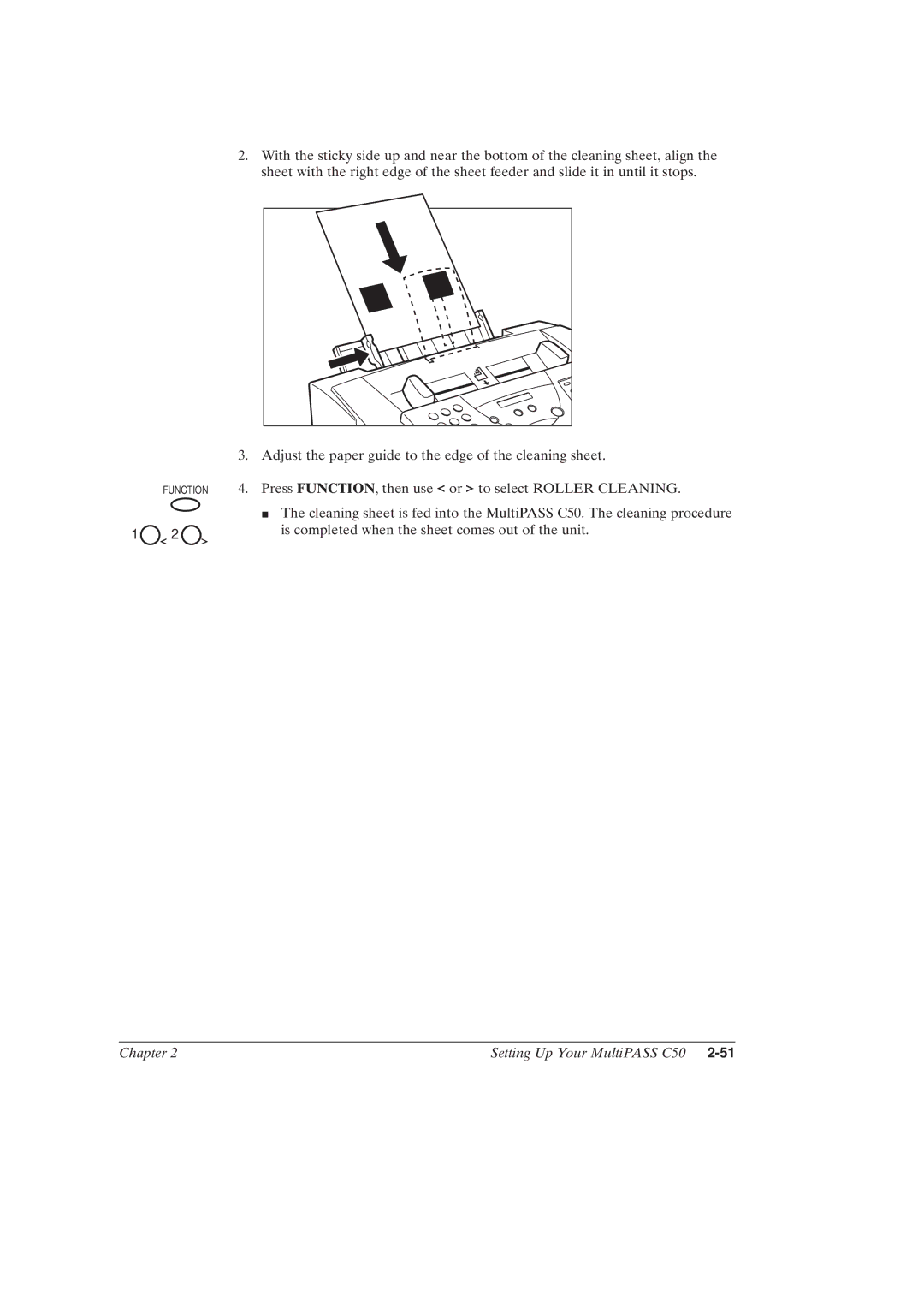 Canon MultiPASSTM C50 manual Function 