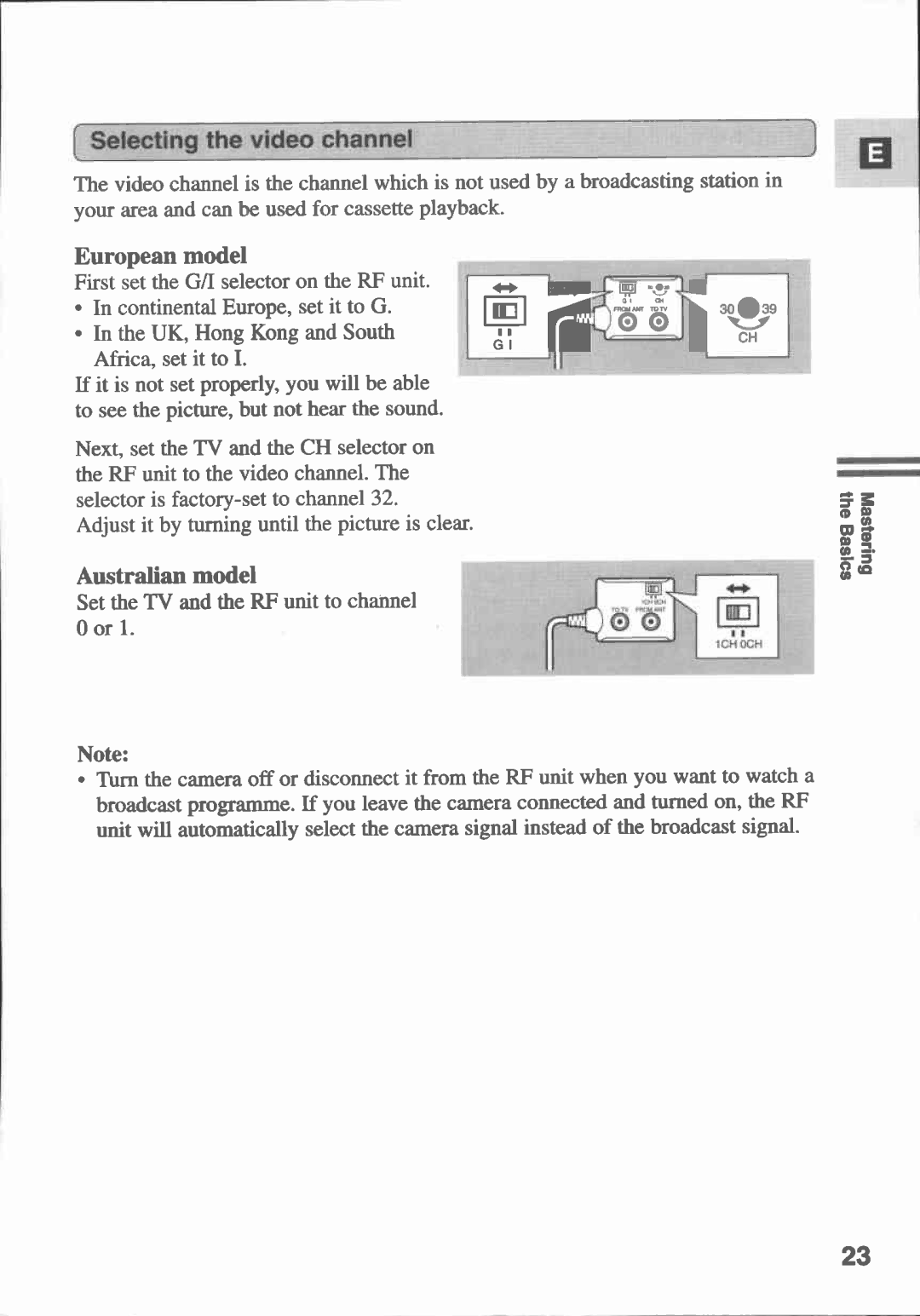 Canon MV10I, MV 10 manual 