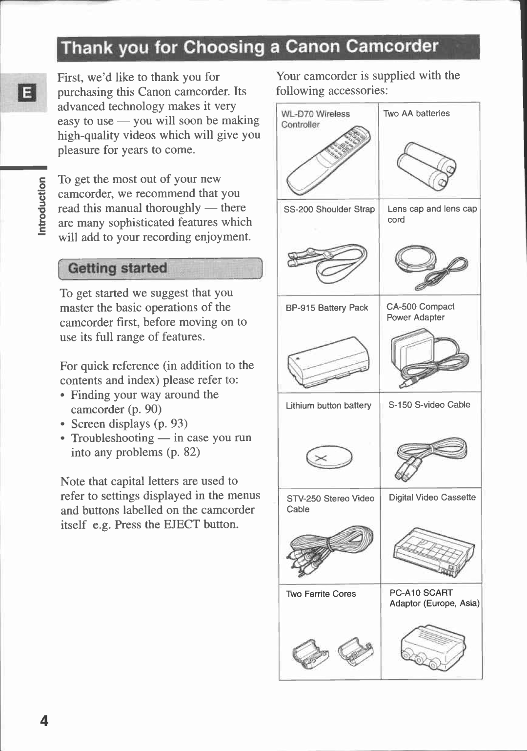 Canon MV 10, MV10I manual 