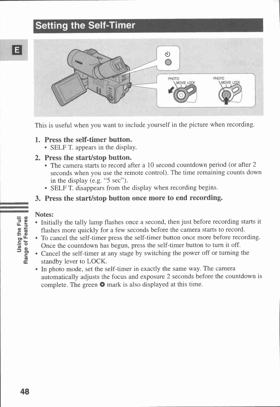 Canon MV 10, MV10I manual 