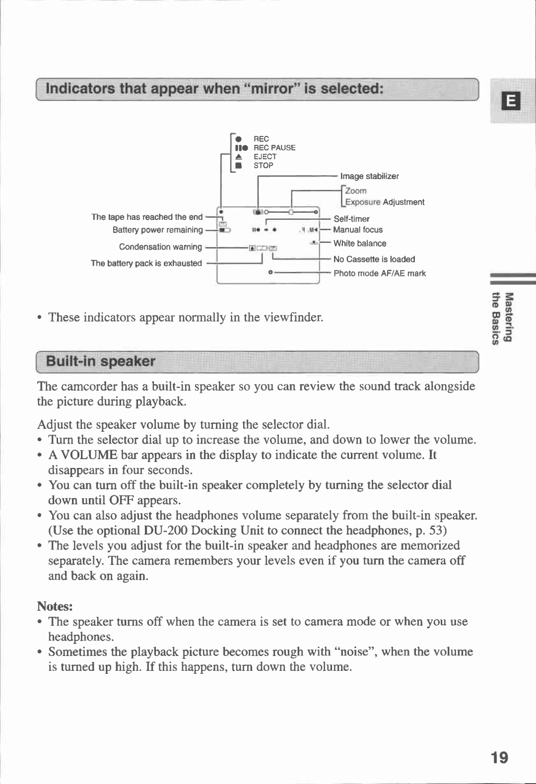 Canon MV20I, MV 20 manual 