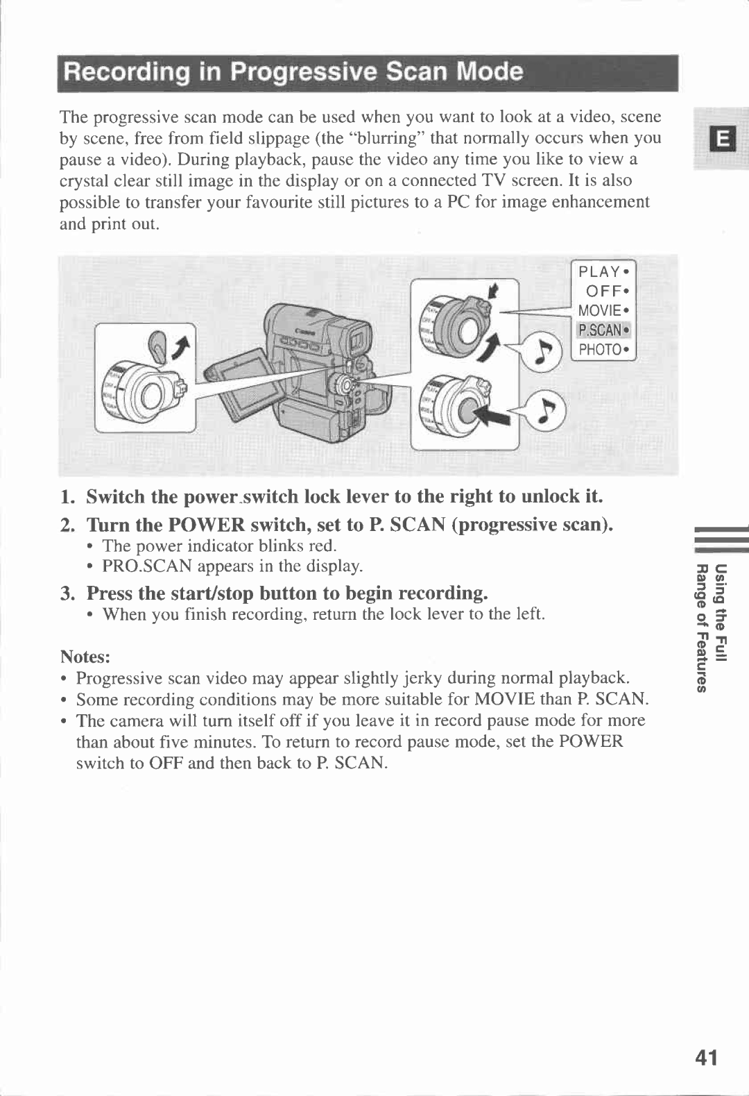 Canon MV20I, MV 20 manual 