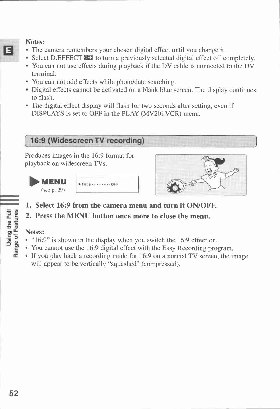 Canon MV 20, MV20I manual 