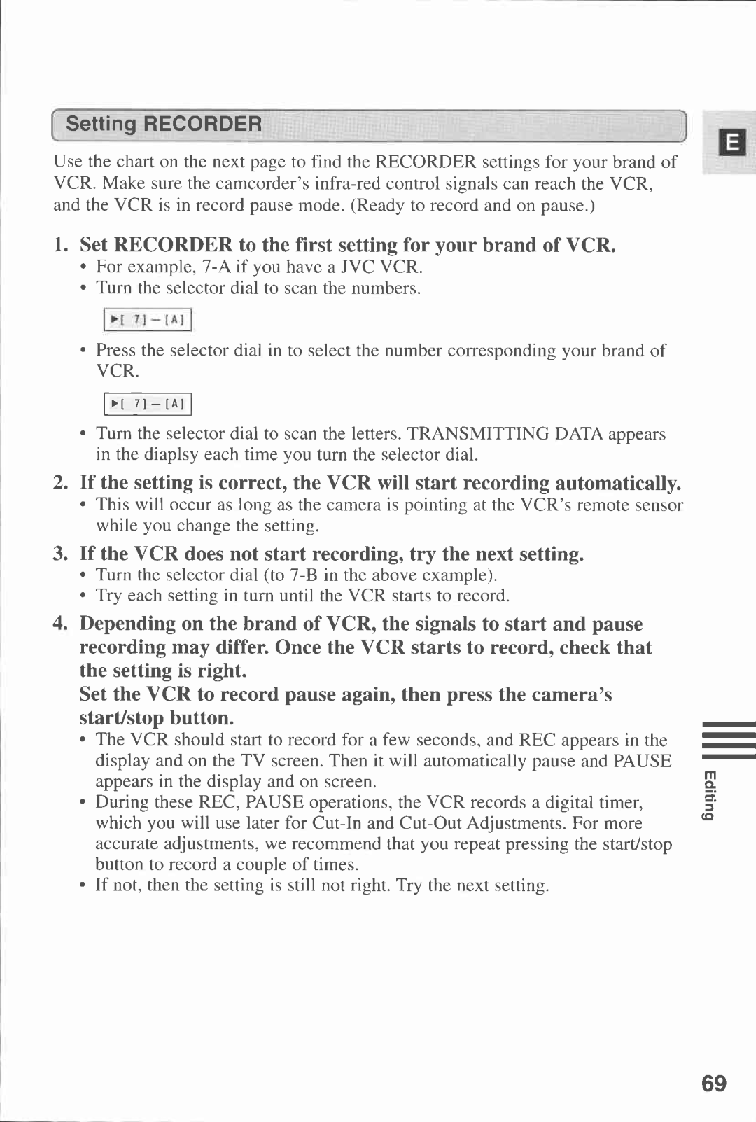 Canon MV20I, MV 20 manual 